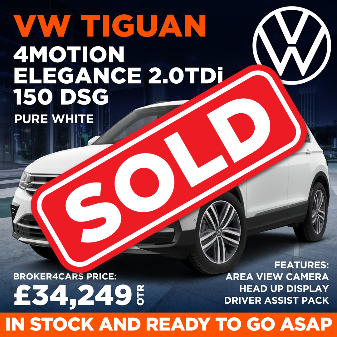 VW Tiguan 4MOTION Elegance 2.0TDi 150 DSG. Sold